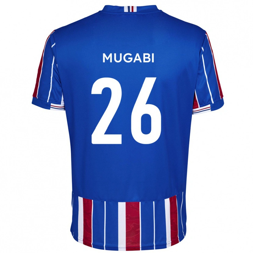 Danxen Kinderen Bevis Mugabi #26 Blauw Rood Wit Thuisshirt Thuistenue 2025/26 T-Shirt België