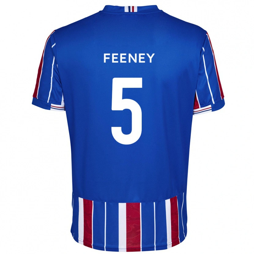 Danxen Kinderen Morgan Feeney #5 Blauw Rood Wit Thuisshirt Thuistenue 2025/26 T-Shirt België