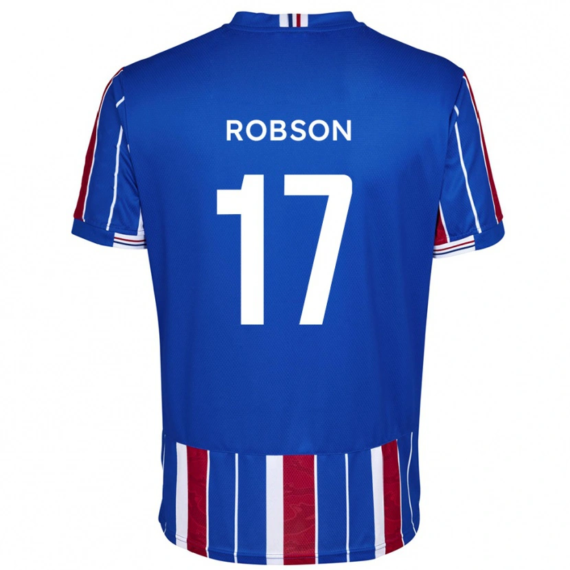 Danxen Kinderen Ethan Robson #17 Blauw Rood Wit Thuisshirt Thuistenue 2025/26 T-Shirt België