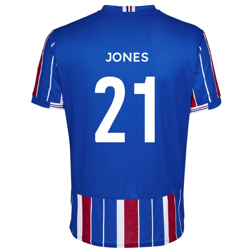 Danxen Kinderen Jordan Jones #21 Blauw Rood Wit Thuisshirt Thuistenue 2025/26 T-Shirt België