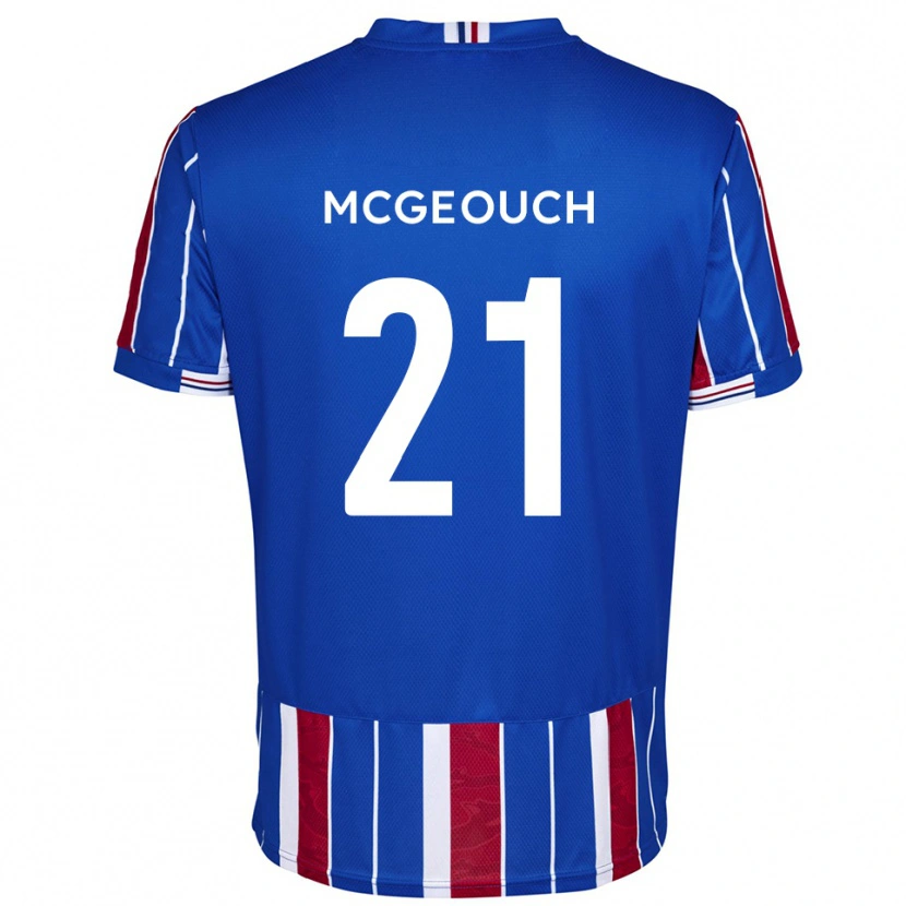 Danxen Kinderen Dylan Mcgeouch #21 Blauw Rood Wit Thuisshirt Thuistenue 2025/26 T-Shirt België