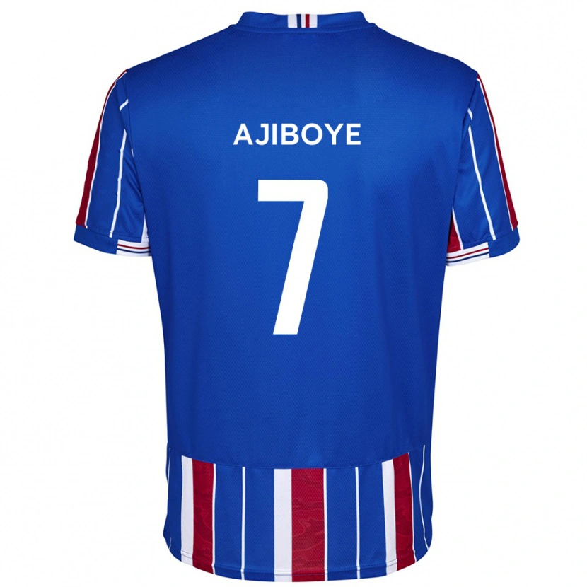 Danxen Kinderen David Ajiboye #7 Blauw Rood Wit Thuisshirt Thuistenue 2025/26 T-Shirt België