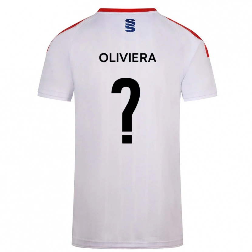 Danxen Kinderen Claudio Oliviera #0 Wit Marine Thuisshirt Thuistenue 2025/26 T-Shirt België