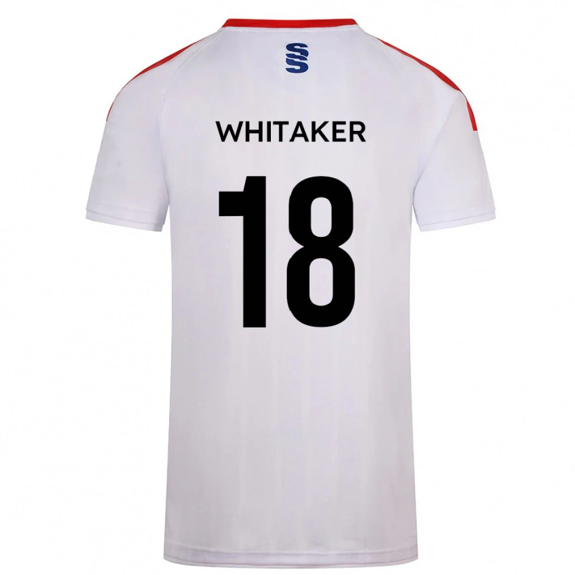 Danxen Kinderen Eve Whitaker #18 Wit Marine Thuisshirt Thuistenue 2025/26 T-Shirt België