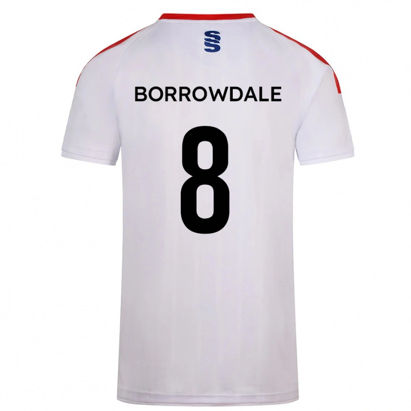 Danxen Kinderen Imogen Borrowdale #8 Wit Marine Thuisshirt Thuistenue 2025/26 T-Shirt België