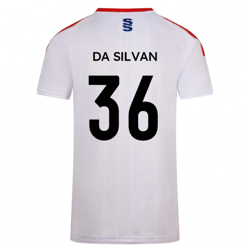 Danxen Kinderen Elisaro Da Silvan #36 Wit Marine Thuisshirt Thuistenue 2025/26 T-Shirt België