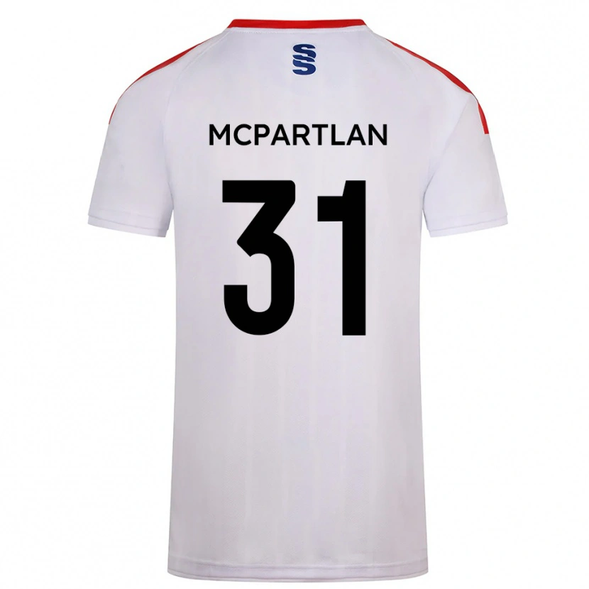 Danxen Kinderen Cian Mcpartlan #31 Wit Marine Thuisshirt Thuistenue 2025/26 T-Shirt België