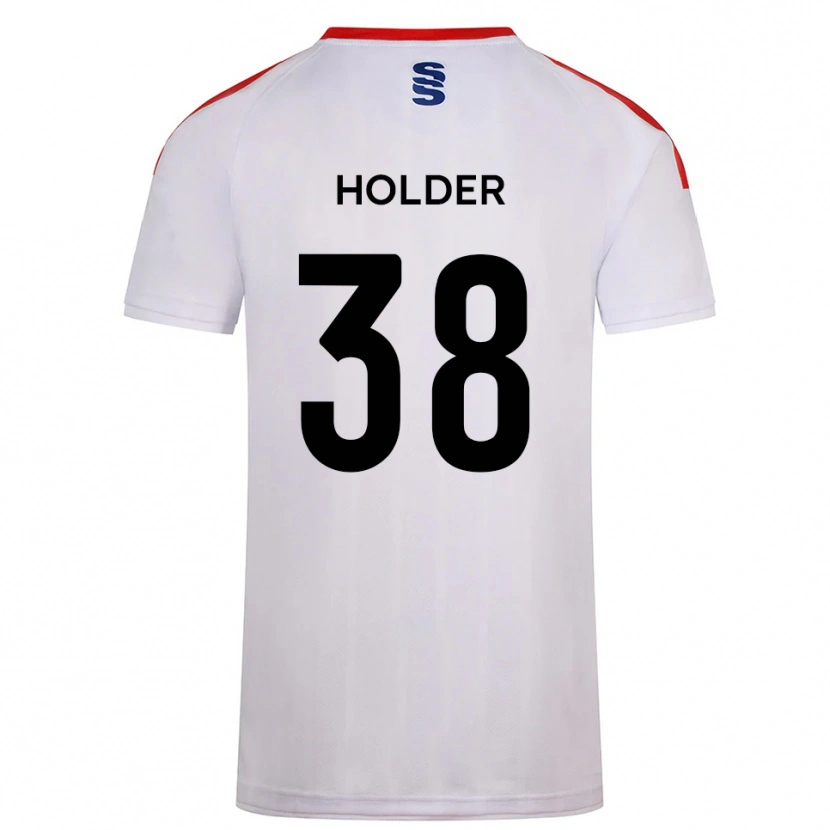 Danxen Kinderen Stan Holder #38 Wit Marine Thuisshirt Thuistenue 2025/26 T-Shirt België