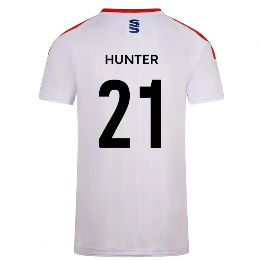 Danxen Kinderen Megan Hunter #21 Wit Marine Thuisshirt Thuistenue 2025/26 T-Shirt België