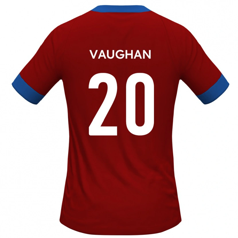 Danxen Kinderen Haydon Vaughan #20 Rood Blauw Thuisshirt Thuistenue 2025/26 T-Shirt België