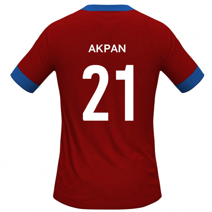 Danxen Kinderen Ashley Akpan #21 Rood Blauw Thuisshirt Thuistenue 2025/26 T-Shirt België