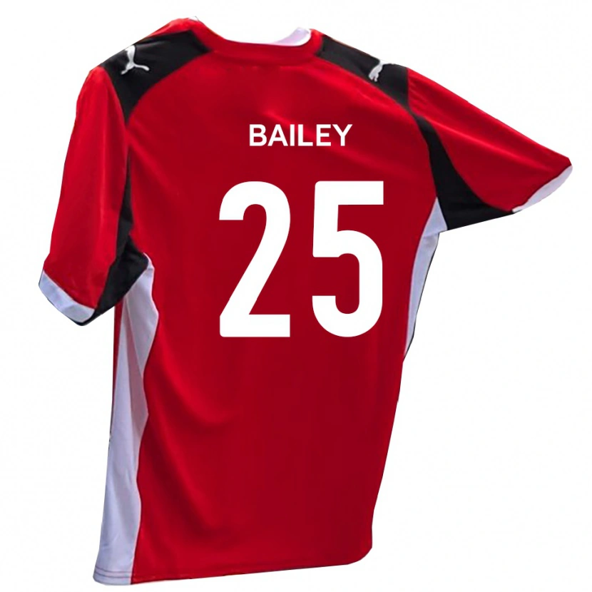 Danxen Kinderen Joel Bailey #25 Rood Wit Thuisshirt Thuistenue 2025/26 T-Shirt België