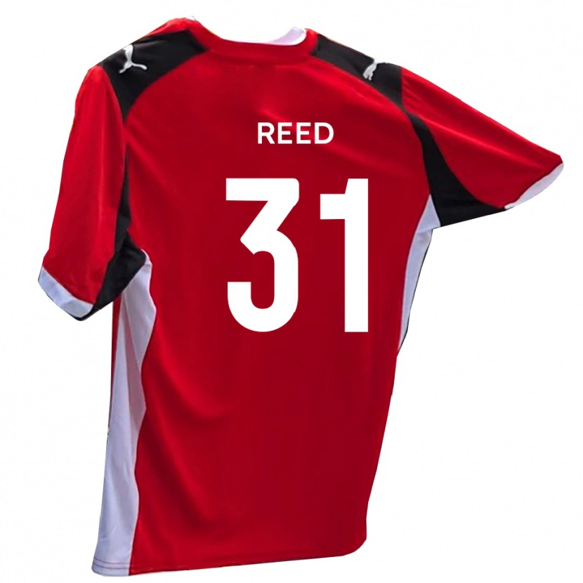 Danxen Kinderen Sam Reed #31 Rood Wit Thuisshirt Thuistenue 2025/26 T-Shirt België