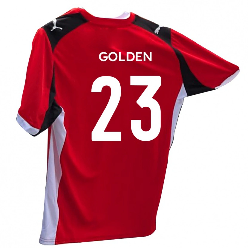 Danxen Kinderen Tylor Golden #23 Rood Wit Thuisshirt Thuistenue 2025/26 T-Shirt België