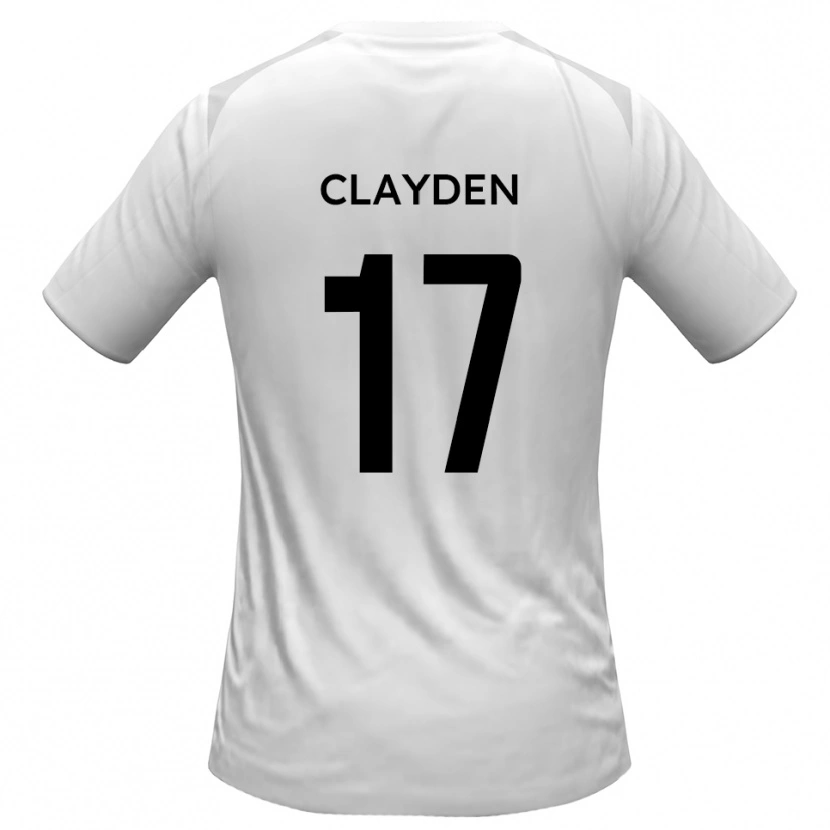 Danxen Kinderen Charles Clayden #17 Wit Grijs Thuisshirt Thuistenue 2025/26 T-Shirt België