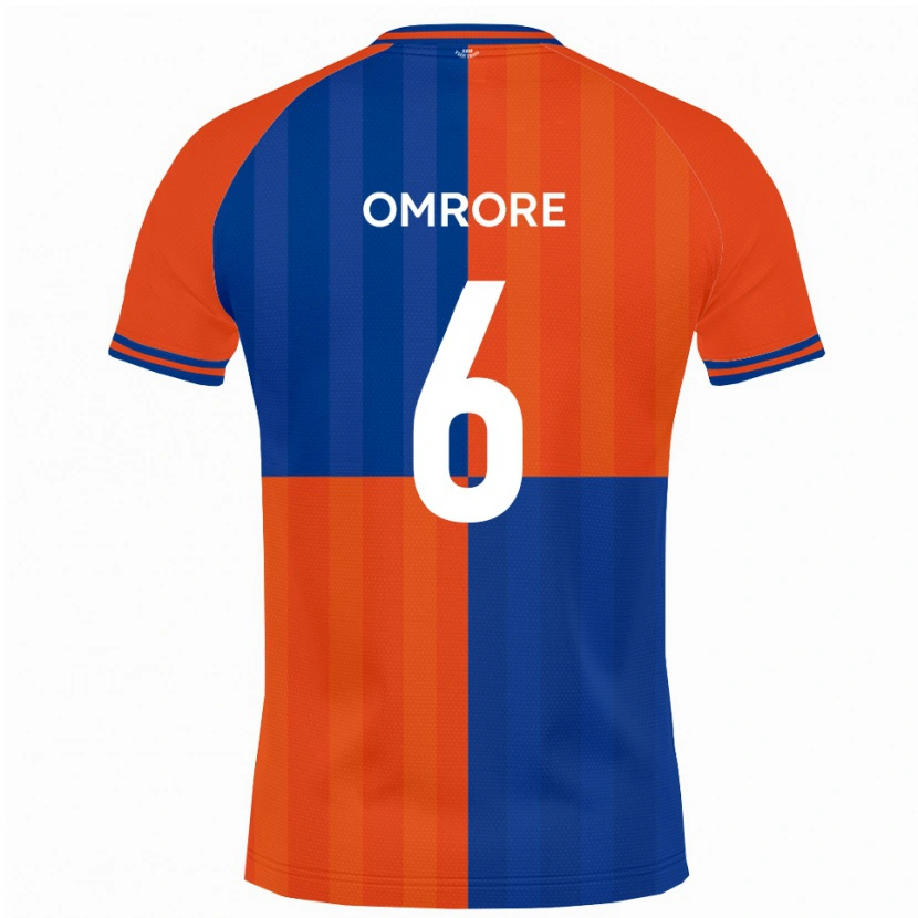 Danxen Kinderen Manny Omrore #6 Oranje Koningsblauw Thuisshirt Thuistenue 2025/26 T-Shirt België