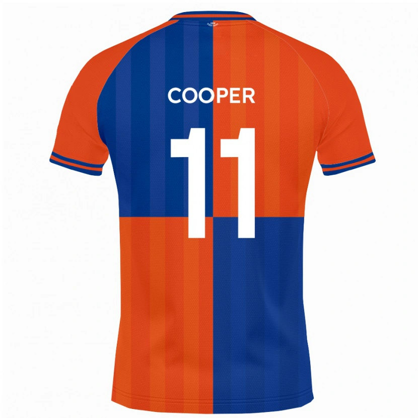 Danxen Kinderen Chay Cooper #11 Oranje Koningsblauw Thuisshirt Thuistenue 2025/26 T-Shirt België
