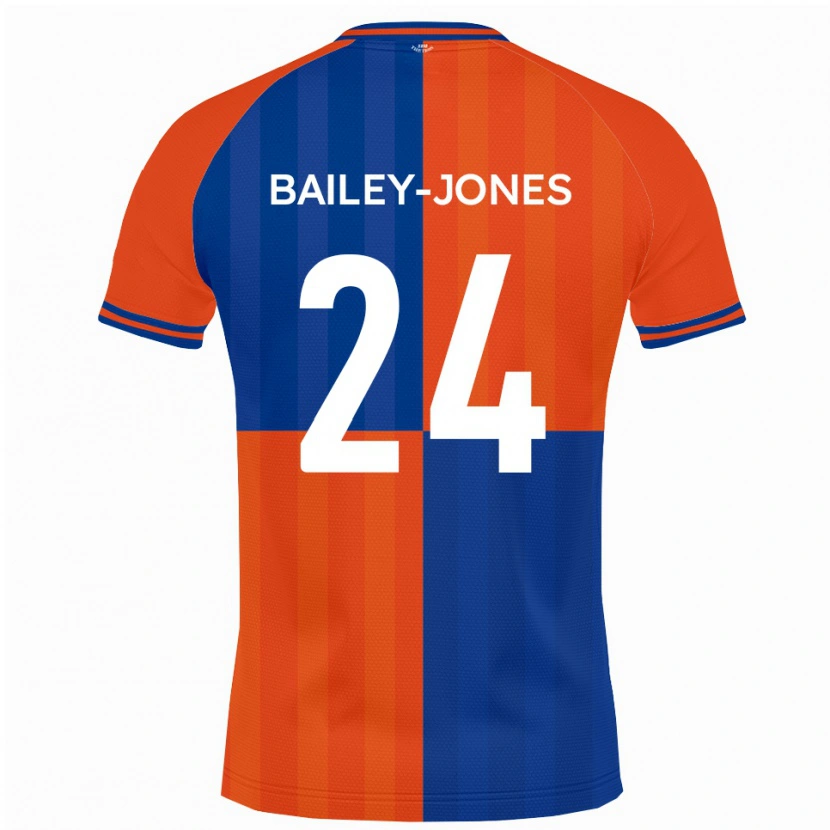 Danxen Kinderen William Bailey-Jones #24 Oranje Koningsblauw Thuisshirt Thuistenue 2025/26 T-Shirt België
