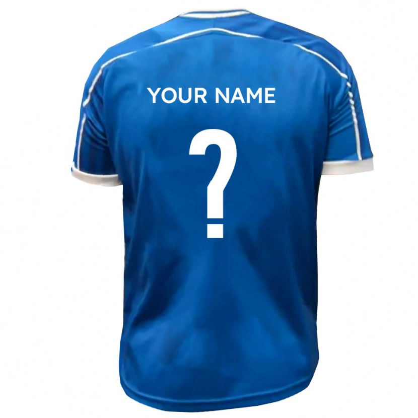 Danxen Kinderen Uw Naam #0 Blauw Wit Thuisshirt Thuistenue 2025/26 T-Shirt België