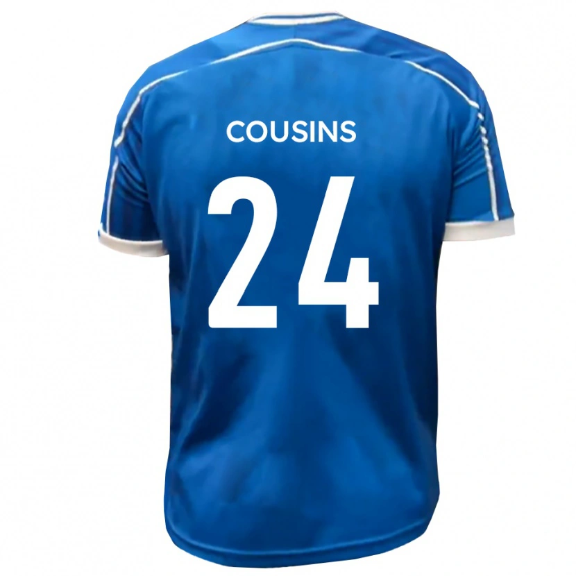 Danxen Kinderen Jordan Cousins #24 Blauw Wit Thuisshirt Thuistenue 2025/26 T-Shirt België
