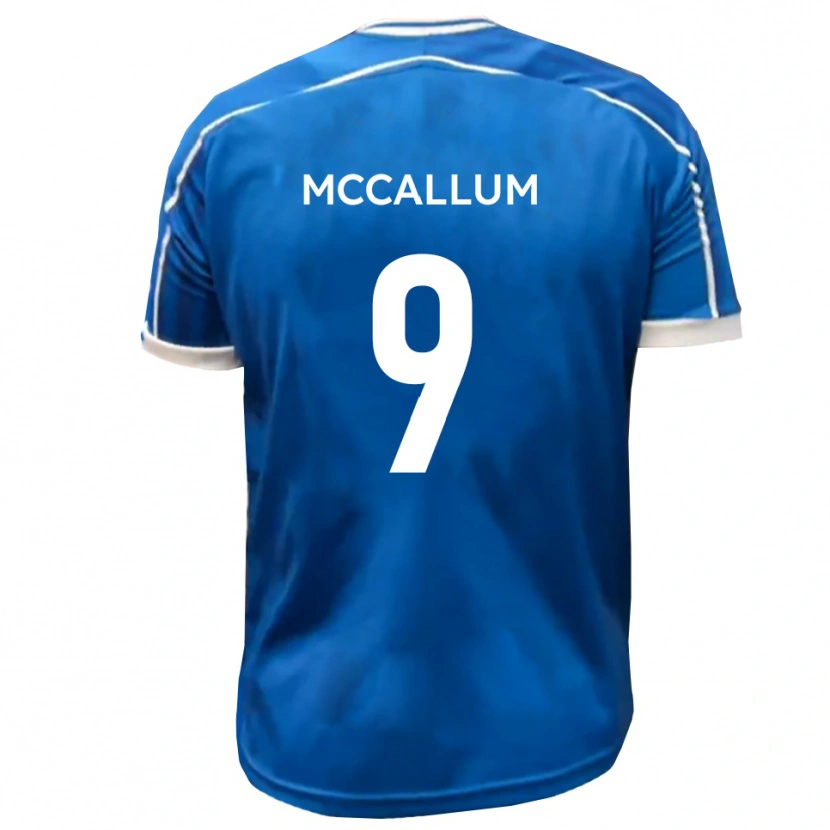 Danxen Kinderen Paul Mccallum #9 Blauw Wit Thuisshirt Thuistenue 2025/26 T-Shirt België