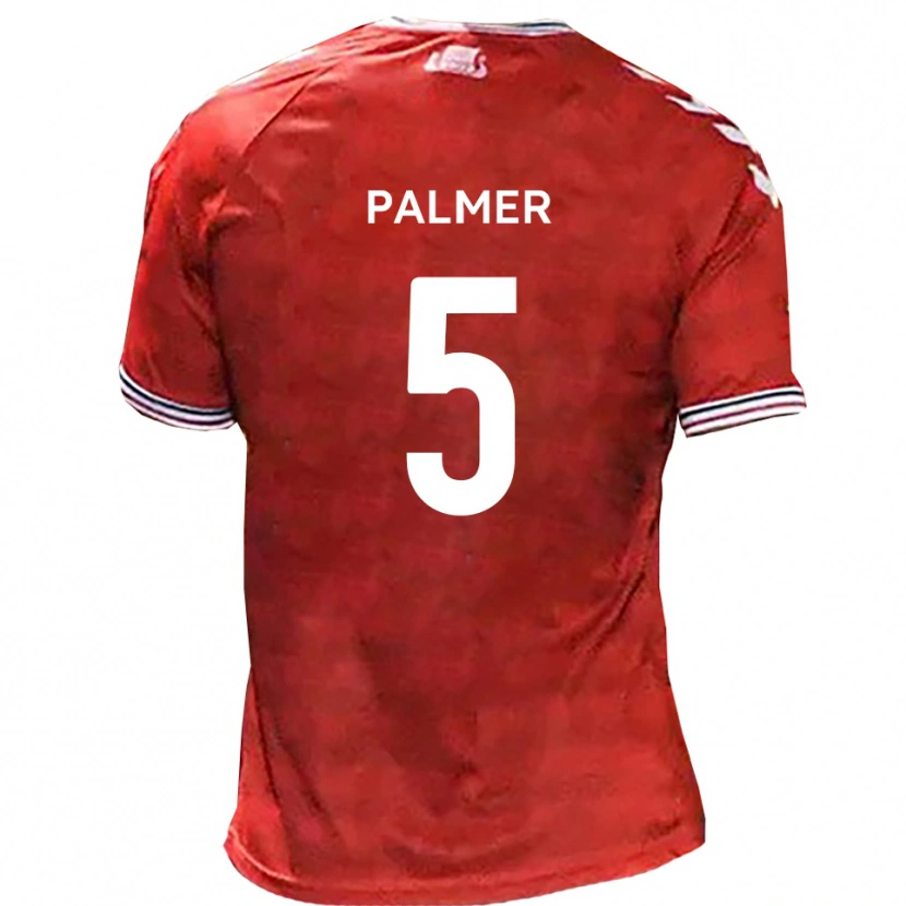 Danxen Kinderen Ashley Palmer #5 Rood Wit Thuisshirt Thuistenue 2025/26 T-Shirt België