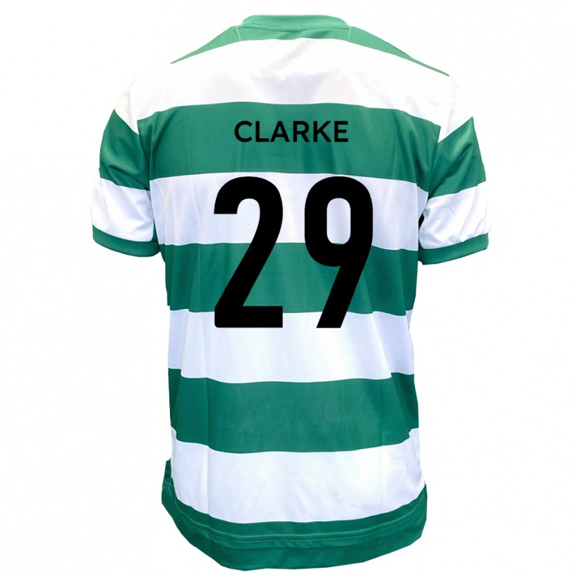 Danxen Kinderen Jahmari Clarke #29 Groen Wit Thuisshirt Thuistenue 2025/26 T-Shirt België