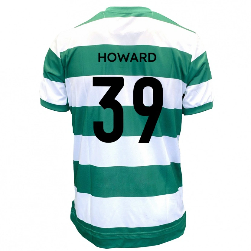 Danxen Kinderen Will Howard #39 Groen Wit Thuisshirt Thuistenue 2025/26 T-Shirt België