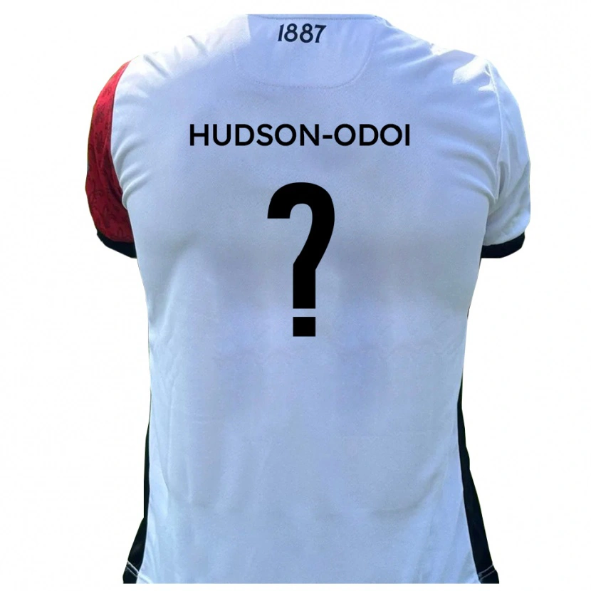 Danxen Kinderen Jayden Hudson-Odoi #0 Rood Wit Thuisshirt Thuistenue 2025/26 T-Shirt België