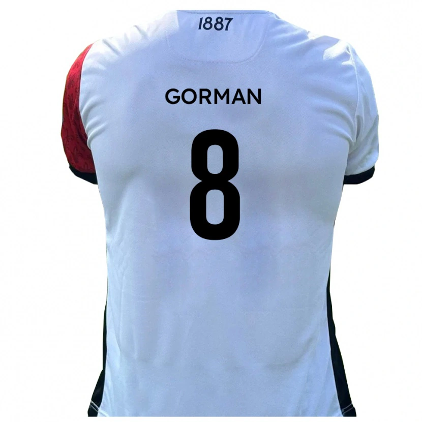Danxen Kinderen Dale Gorman #8 Rood Wit Thuisshirt Thuistenue 2025/26 T-Shirt België