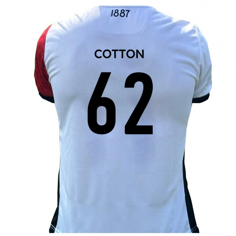 Danxen Kinderen Bailey Cotton #62 Rood Wit Thuisshirt Thuistenue 2025/26 T-Shirt België