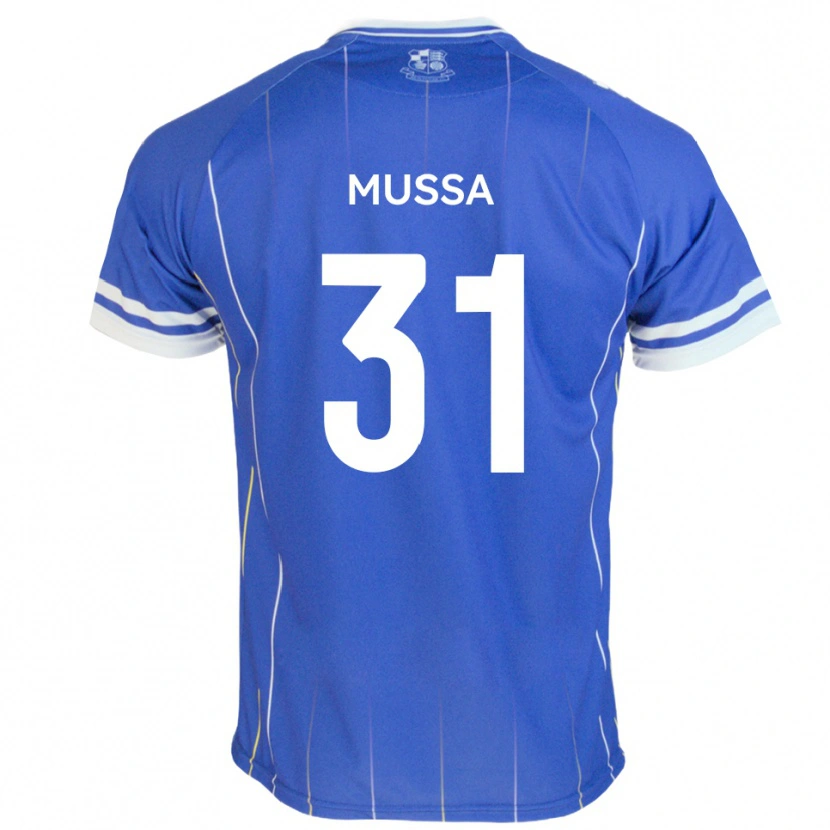 Danxen Kinderen Omar Mussa #31 Koningsblauw Thuisshirt Thuistenue 2025/26 T-Shirt België