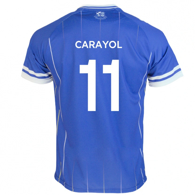 Danxen Kinderen Mustapha Carayol #11 Koningsblauw Thuisshirt Thuistenue 2025/26 T-Shirt België