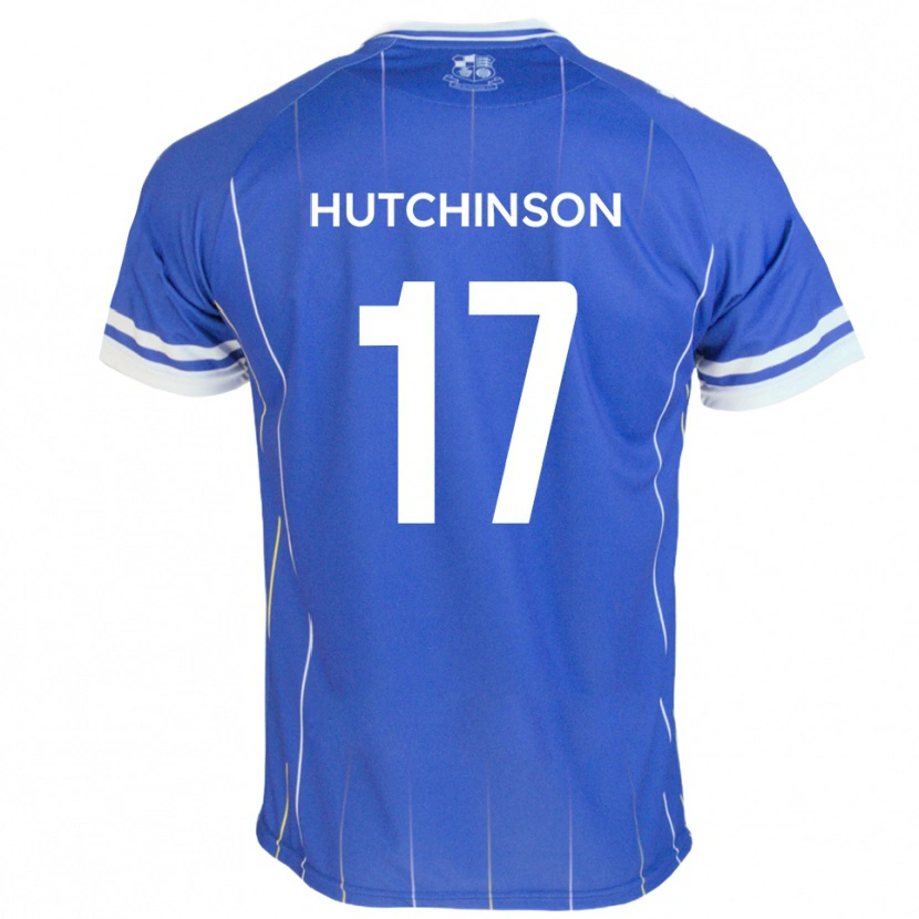 Danxen Kinderen Dom Hutchinson #17 Koningsblauw Thuisshirt Thuistenue 2025/26 T-Shirt België