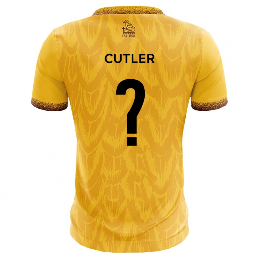 Danxen Kinderen Milly Cutler #0 Geel Bruin Thuisshirt Thuistenue 2025/26 T-Shirt België