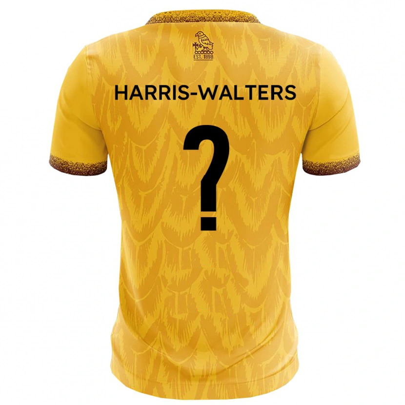 Danxen Kinderen Ilanna Harris-Walters #0 Geel Bruin Thuisshirt Thuistenue 2025/26 T-Shirt België