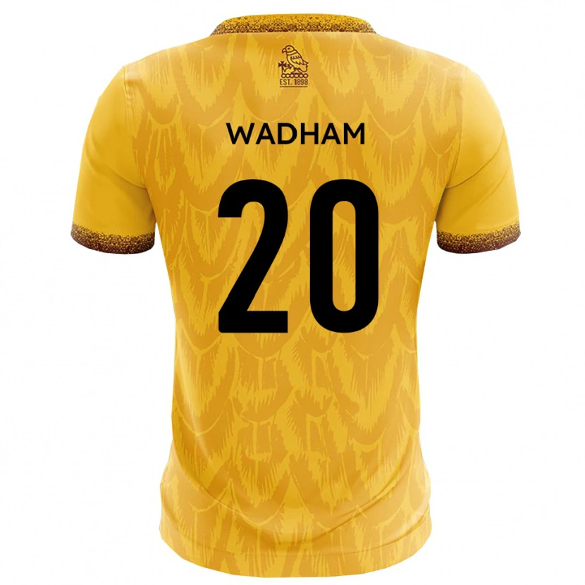 Danxen Kinderen Jack Wadham #20 Geel Bruin Thuisshirt Thuistenue 2025/26 T-Shirt België