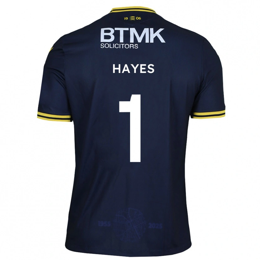 Danxen Kinderen Nick Hayes #1 Marine Geel Thuisshirt Thuistenue 2025/26 T-Shirt België