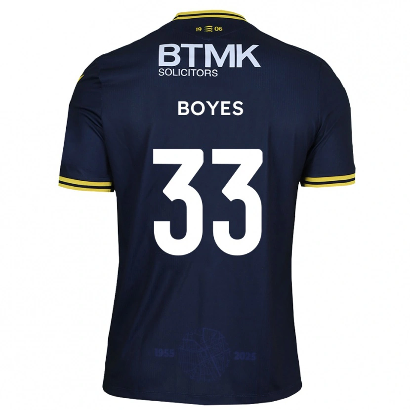 Danxen Kinderen Harry Boyes #33 Marine Geel Thuisshirt Thuistenue 2025/26 T-Shirt België