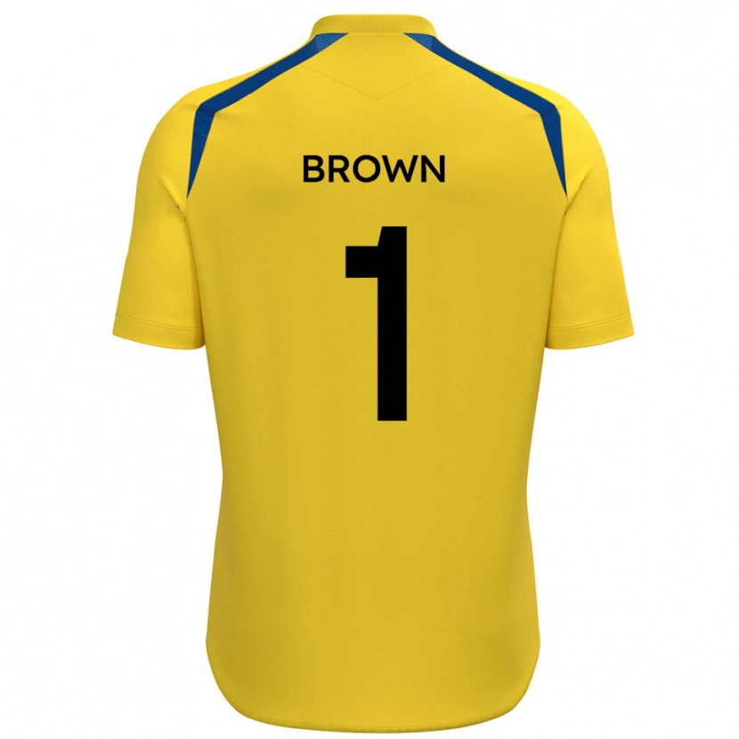 Danxen Kinderen Rory Brown #1 Geel Blauw Thuisshirt Thuistenue 2025/26 T-Shirt België