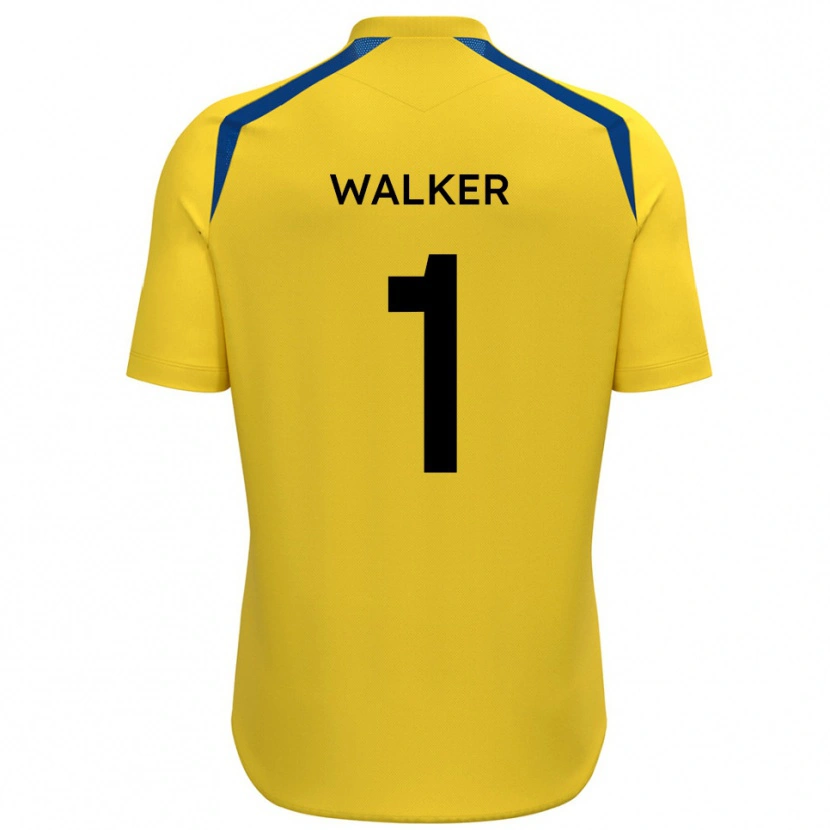 Danxen Kinderen Laurie Walker #1 Geel Blauw Thuisshirt Thuistenue 2025/26 T-Shirt België