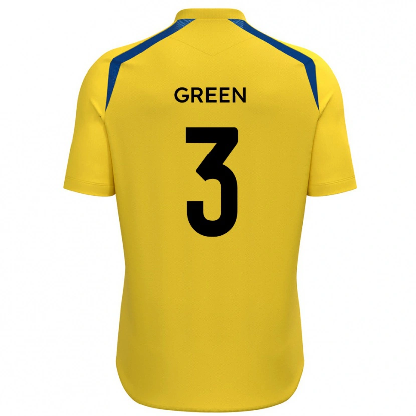Danxen Kinderen Cameron Green #3 Geel Blauw Thuisshirt Thuistenue 2025/26 T-Shirt België