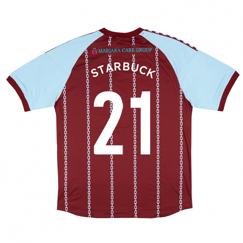 Danxen Kinderen Joe Starbuck #21 Hemelsblauw Roest Rood Thuisshirt Thuistenue 2025/26 T-Shirt België