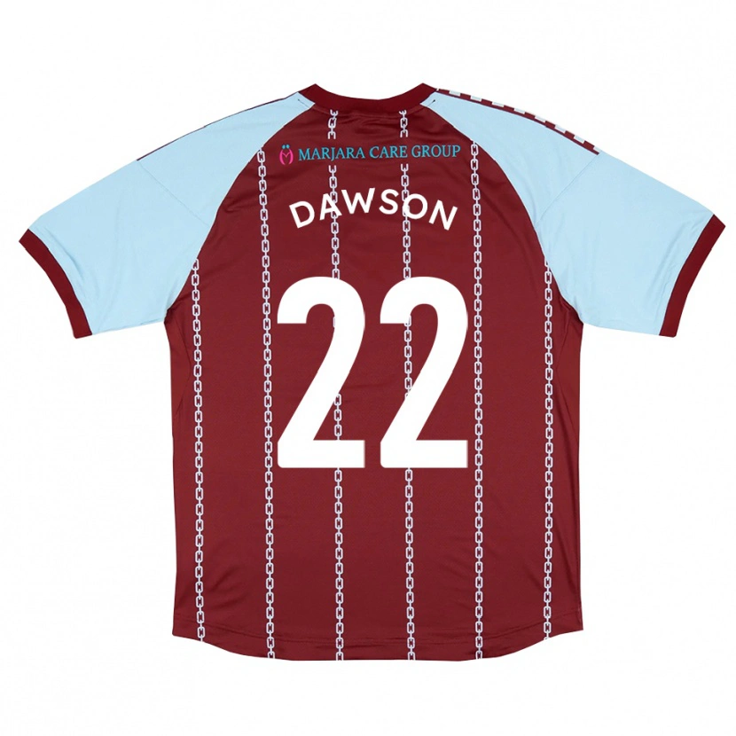 Danxen Kinderen Joey Dawson #22 Hemelsblauw Roest Rood Thuisshirt Thuistenue 2025/26 T-Shirt België