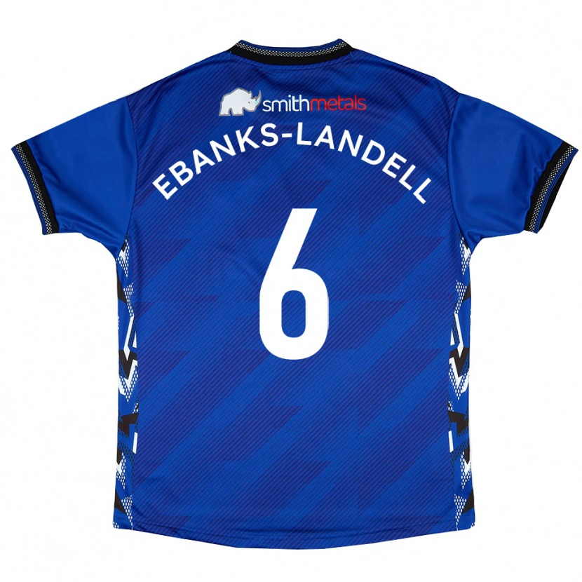 Danxen Kinderen Ethan Ebanks-Landell #6 Blauw Wit Thuisshirt Thuistenue 2025/26 T-Shirt België