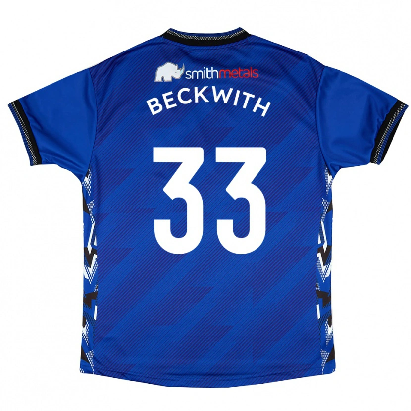 Danxen Kinderen Sam Beckwith #33 Blauw Wit Thuisshirt Thuistenue 2025/26 T-Shirt België