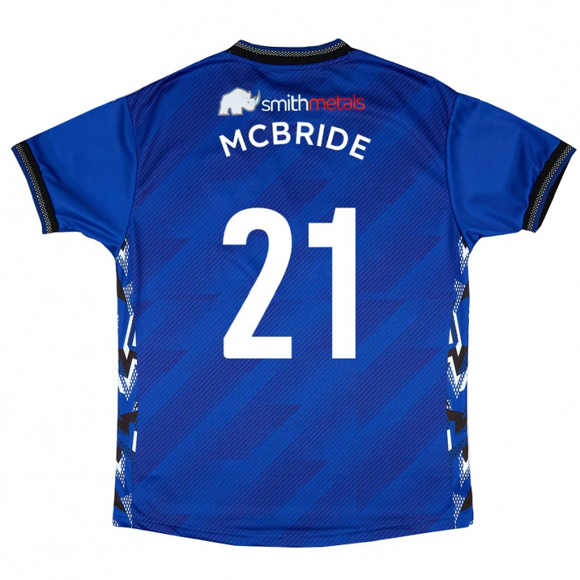 Danxen Kinderen Connor Mcbride #21 Blauw Wit Thuisshirt Thuistenue 2025/26 T-Shirt België