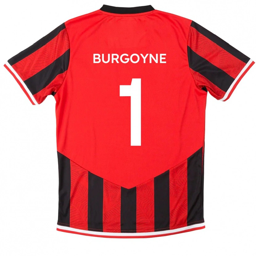 Danxen Kinderen Harry Burgoyne #1 Rood Zwart Thuisshirt Thuistenue 2025/26 T-Shirt België