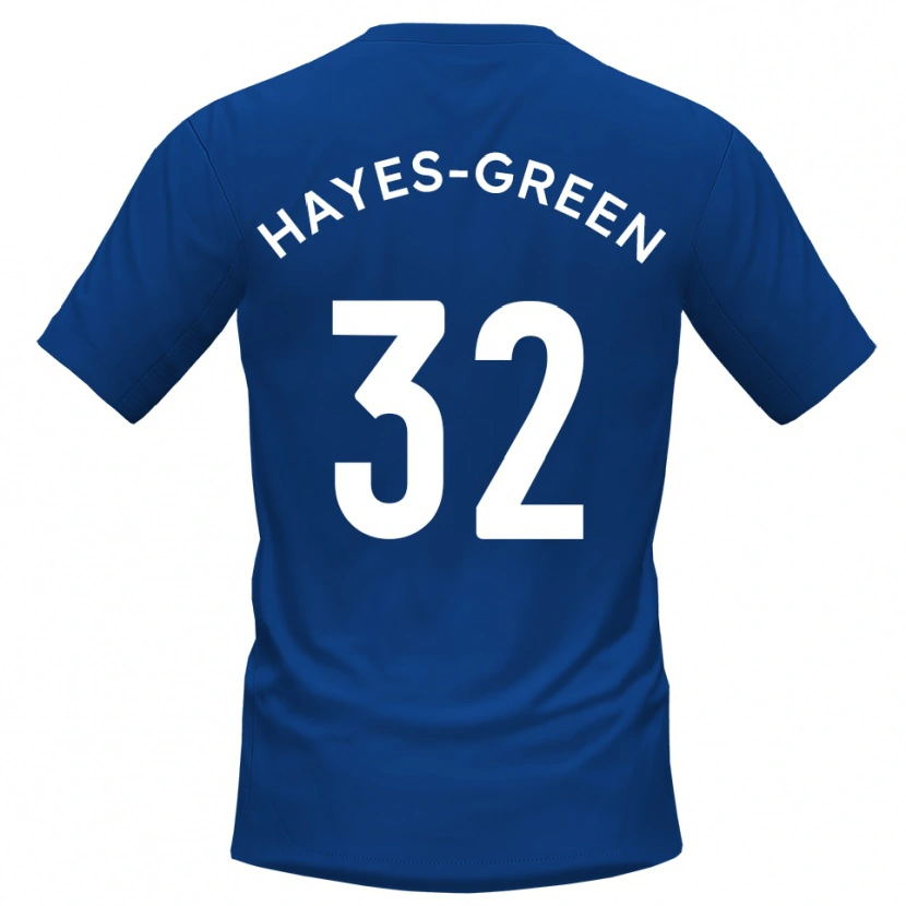 Danxen Kinderen Charlie Hayes-Green #32 Blauw Wit Thuisshirt Thuistenue 2025/26 T-Shirt België