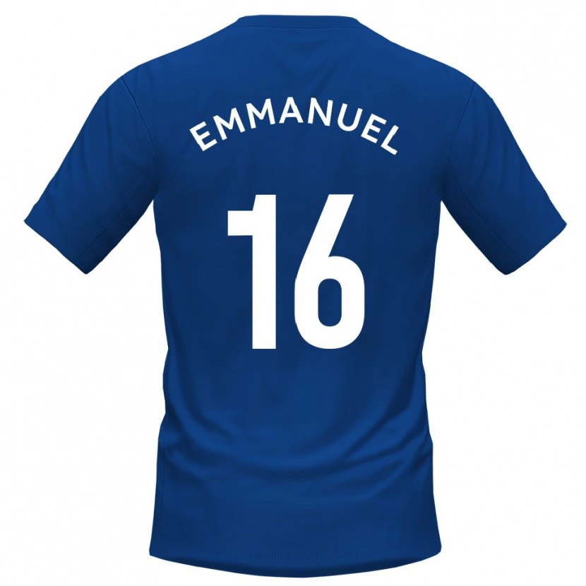 Danxen Kinderen Josh Emmanuel #16 Blauw Wit Thuisshirt Thuistenue 2025/26 T-Shirt België